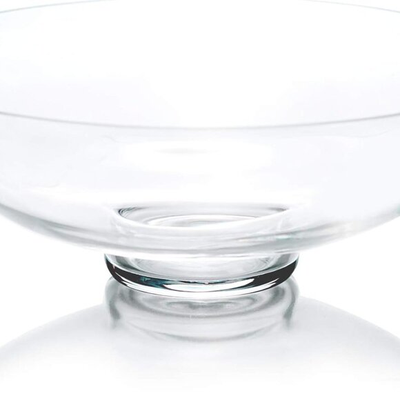 Glass Decorative Footed Bowl (H:4.5" D:12")  Fruit Display Bowl  Terrarium‎ Bowl - Picture 1 of 7